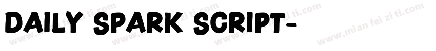 Daily Spark Script字体转换
